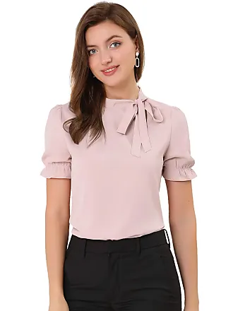 Women's Rose Short Sleeve Blouses gifts - up to −83%