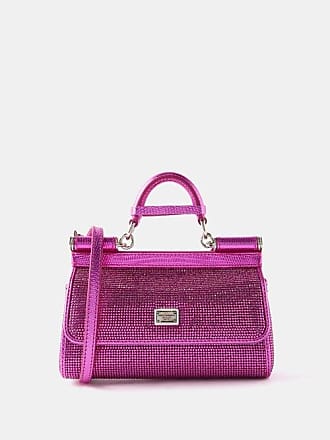 Dolce & Gabbana Brand New Small dauphine leather Sicily bag-purple
