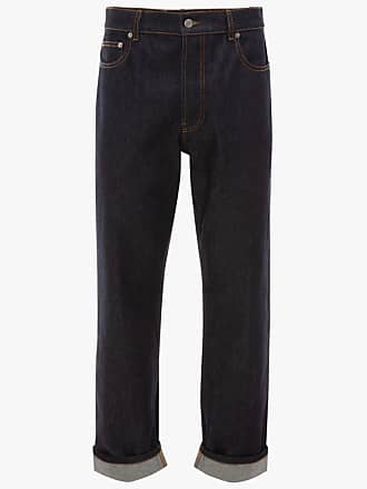 Abbigliamento Abbigliamento genere neutro per adulti Jeans Londra chiama i pantaloni Dark Wash Denim degli anni '80 con fodera rossa 