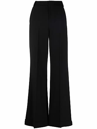 Alice & Olivia high-waisted flared trousers - women - PolyesterSpandex/Elastane/Viscose/Polyester - 4 - Black