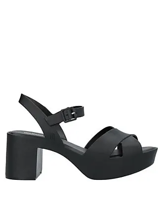 Amazon.com | Melissa Posh Women's Platform Heal Sandal, Black, 5 |  Platforms & Wedges