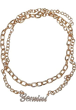 Visiter la boutique Urban ClassicsUrban Classics Collier unisexe Diamond Zodiac Golden Necklace Couleur libra taille unique 