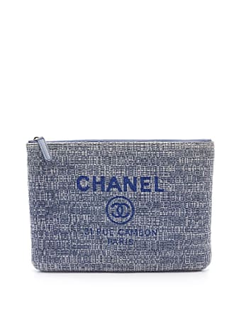 2017 Chanel Blue Sequin Embellished Denim Small Deauville Tote at