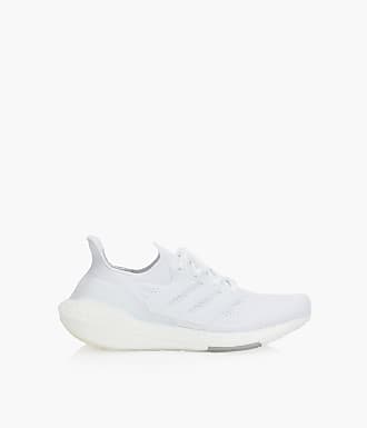 adidas white fabric trainers