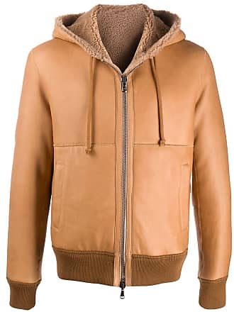 Maximos Mens Bomber Fleece Lining Jacket Full Zip Diamond Quilted With Zip Hood 1699C Olive Brown 