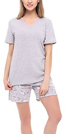 Merry Style Pyjama Ensemble T-Shirt Tee et Pantalon Pantacourt Lingerie Vêtements Femme 1022