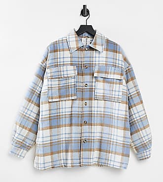 collusion padded spliced check jacket