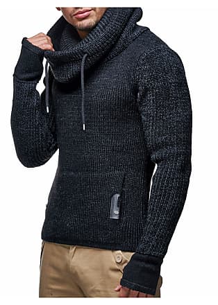 Leif Nelson Men's Sweatshirt Hoodie Denim Jacket - Fitted- Anthracite -  XXL- NEW