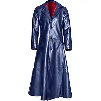 Generico iacche in Pelle Nera da Uomo Cappotti Lunghi in Pelle da Uomo  Classic Biker Faux Slim Fit Moto Cappotto Giubbotto Pelle Giubbotto Di Pelle  Uomo Jacket Uomo Offerta Buoni Sconto 