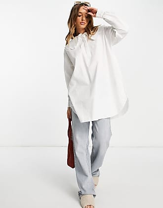 RRP £25.00 Selected Femme PAJA Long sleeved Lyocell top white 