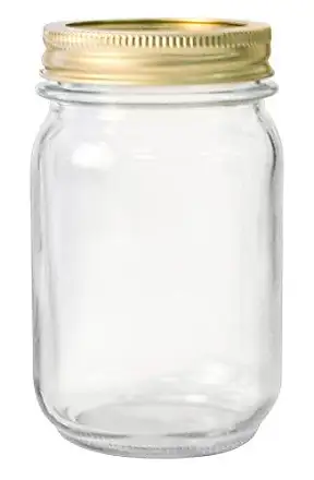 Anchor Hocking Glass Cracker Jar with Metal Lid, Clear - 1 qt