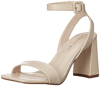 Madden Girl Womens Heeled Sandals, Almond PU, 6.5