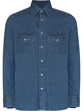 Tom Ford Western denim shirt - men - Cotton - 41 - Blue