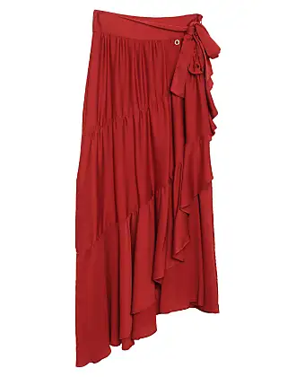 Maxi gonna plissettata da donna - Modesta gonna lunga elastica a vita alta  A Line Swing Boho Ruffle Plisse per casual o ufficio