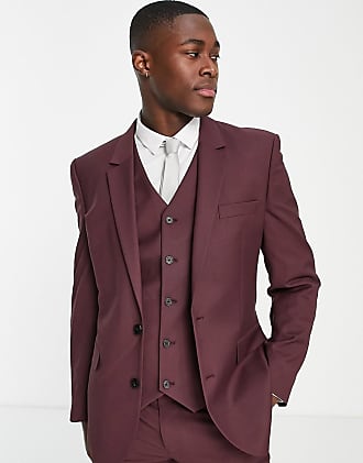 red and black blazer mens