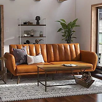 Ebony Domus 71 Leather Armless Sofa