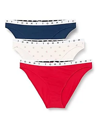 Panties Tommy Hilfiger Cotton 3 Pack Bikini Print Twilight Indigo/ Star/  Primary Red