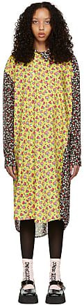 Comme Des Garçons Multicolor Polyester Midi Dress