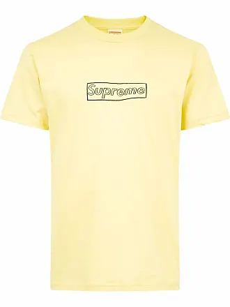 SUPREME x KAWS Chalk logo T-shirt - unisex - Cotton - S - Yellow