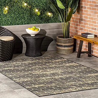 nuLOOM Landry Aztec Indoor/Outdoor Area Rug 2' x 3' in Charcoal