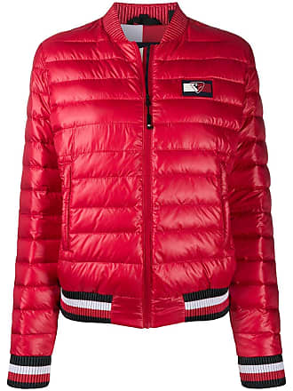 tommy hilfiger red bubble jacket