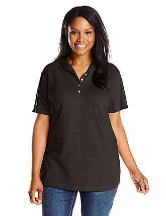 black plus size polo shirt