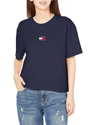 TOMMY HILFIGER - T-shirt donna essenziale con stampa logo 