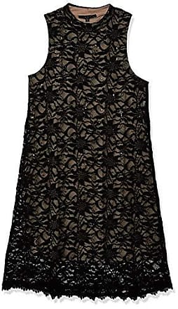 Tiana B. Womens Mock Neck A-line Dress, Black, 14