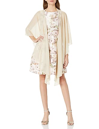 Jessica Howard womens Separate Shawl Dress, Champagne, Large US