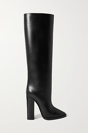 Saint Laurent Leder Ankle Boots Joplin aus Leder in Natur Damen Schuhe Stiefel Stiefeletten 