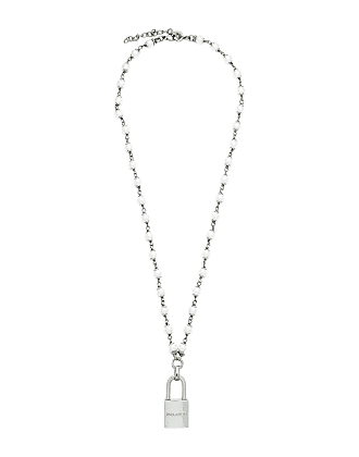 Alec Doherty Sterling Silver Lock & Key Pendant Necklace