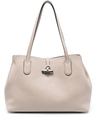 Longchamp Small Roseau Canvas Bucket Bag - Neutrals for Women