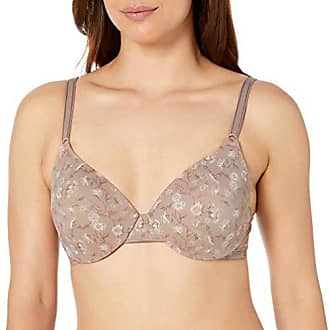 Warner's Womens This Is Not A Bra Full-Coverage Underwire Bra, Mink Vintage Silk Floral, 34D