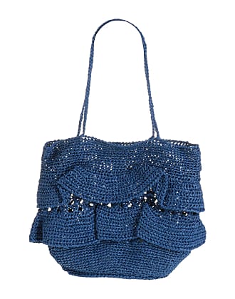 Stella McCartney Mini Reversible Tote In Navy Eco Monogram Denim in Blue