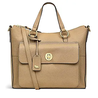 RADLEY London Ebury Medium Ziptop Shoulder Handbag for Women, Made from Oat  Milk, Pink & Brown Coloured Grained Leather & Smooth Leather Trims, Handbag  with Shoulder Strap & Zip Fastening: : Fashion