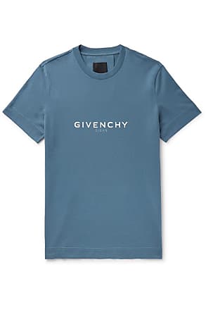 Givenchy Eagle logo-print Cotton-jersey T-Shirt - Men - Light Blue T-shirts - XL