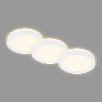 B.K.Licht - Spots plafond à encastrer - spots à encastrer - salle de bain -  9cm - IP44