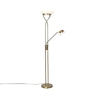 Lampadaire en bronze avec lampe de lecture avec LED et variateur - Diva 2