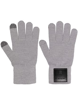 Louis Vuitton Black, Pattern Print Petit Damier Wool Gloves
