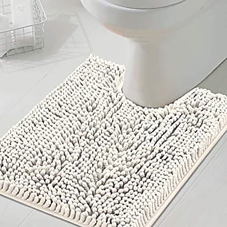 Memory Foam Bath Mat Set, 2 Piece Soft Bathroom Rugs,17X24 and 24X20.4  U-Shaped