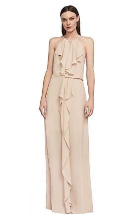 bcbg angelene velvet halter gown