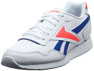 red white and blue reebok shoes