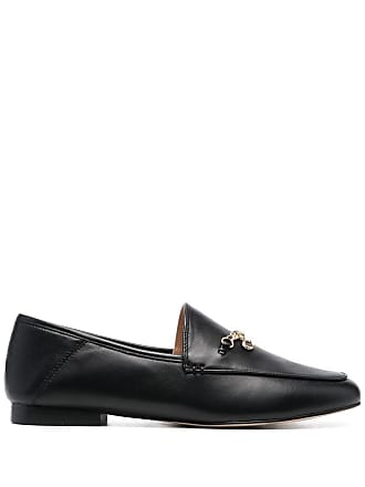  Coach Women's Ilyse Leather Platform Loafer, Black, 5