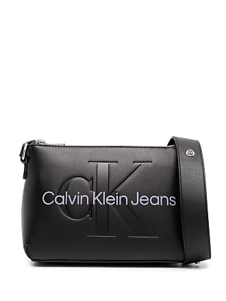 Calvin Klein Prism Top Zip Crossbody, Almond/Taupe/Spicy Orange