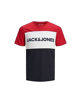 Jack & Jones Camiseta negro-gris claro estampado tem\u00e1tico look casual Moda Camisas Camisetas 