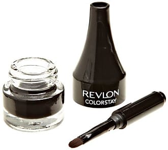 Revlon Crème Gel Eyeliner Crème by Revlon, ColorStay Eye Makeup, Waterproof, Smudgeproof, Longwearing with Precision Brush Applicator, 001 Black, 0.01 Oz