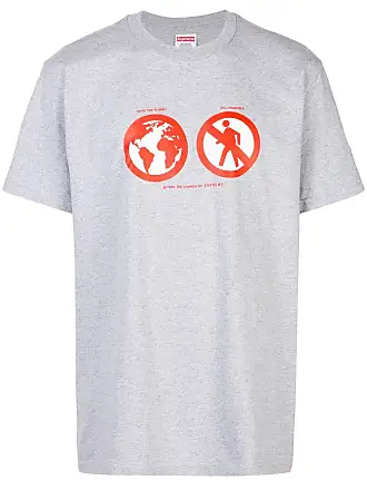 SUPREME Save The Planet T-shirt - men - Cotton/Polyester - M - Grey