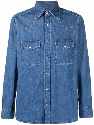 Tom Ford long-sleeved denim shirt - men - Cotton - 40 - Blue