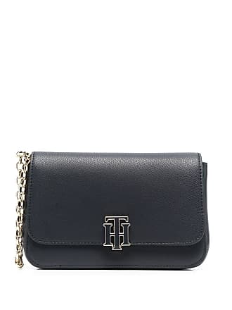 Tommy Hilfiger Outline chain-strap clutch - women - Polyurethane - One Size - Blue