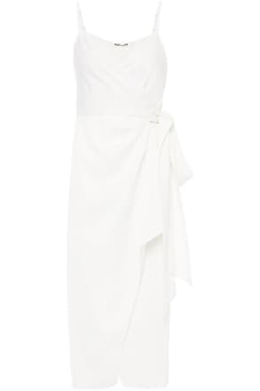 Diane Von Fürstenberg Diane Von Furstenberg Woman Avila Satin-crepe Midi Wrap Dress Ivory Size 8